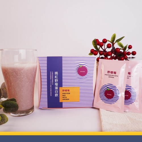 嫣紅野莓蛋白飲